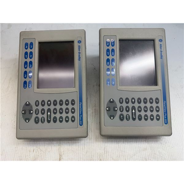 (2) Allen-Bradley #2711P-B6C20D PanelView Plus 600