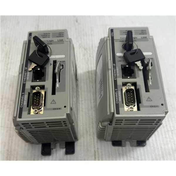 (2) Allen-Bradley #1769-L32E Logix 5332E Processor Units