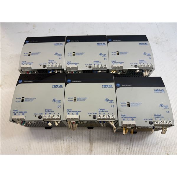 Lot of (6) Allen-Bradley #1606-XL240E Power Supplies