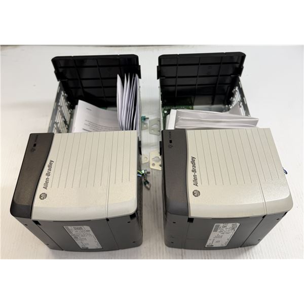 (2) Allen-Bradley #1756-A4 w/Power Supply #1756-PB72