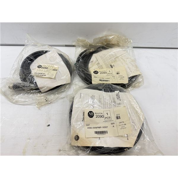 Lot of (3) Allen-Bradley Cables