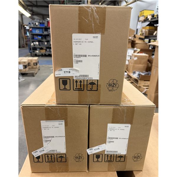 (3) Rexroth #R914506919 / KSM02.1 Indradrive MI KSM02.1 Servo Motors
