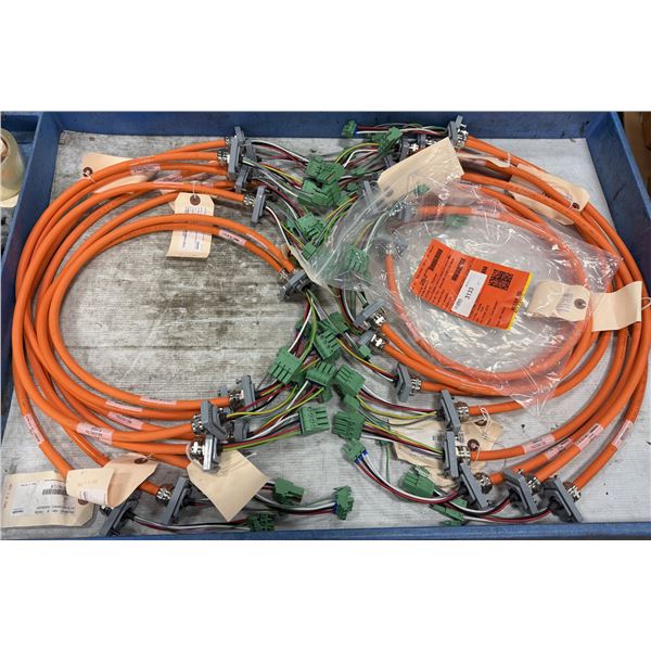 Lot of (11) Assorted Rexroth Cables
