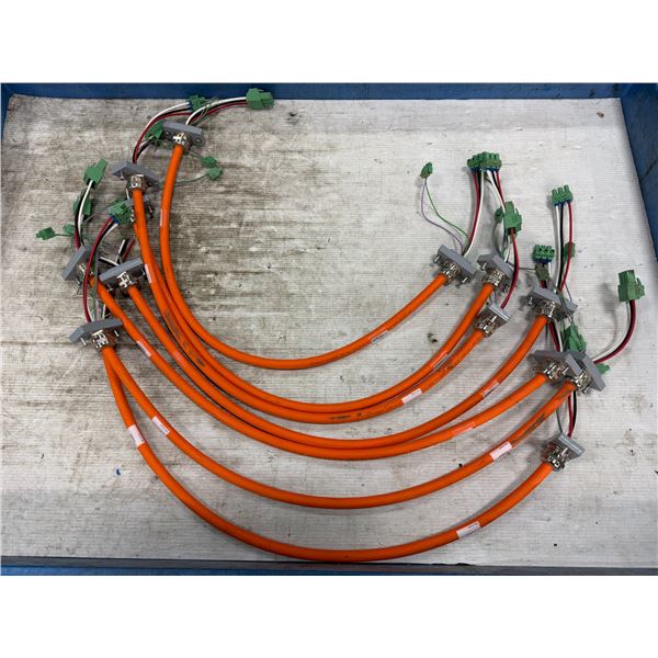 Lot of (7) Rexroth #RKH0801/001,0 / #R911370219/AC Cables