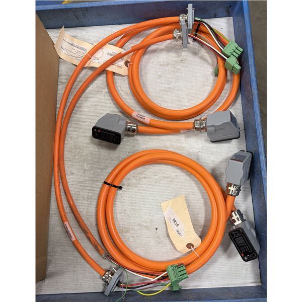 Lot of (4) Rexroth Cables 2- #RKH0011 & 2- #RKH0801