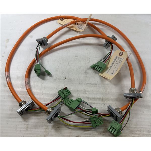 Lot of (3) Rexroth #RKH0800 / #R911369237 Cables