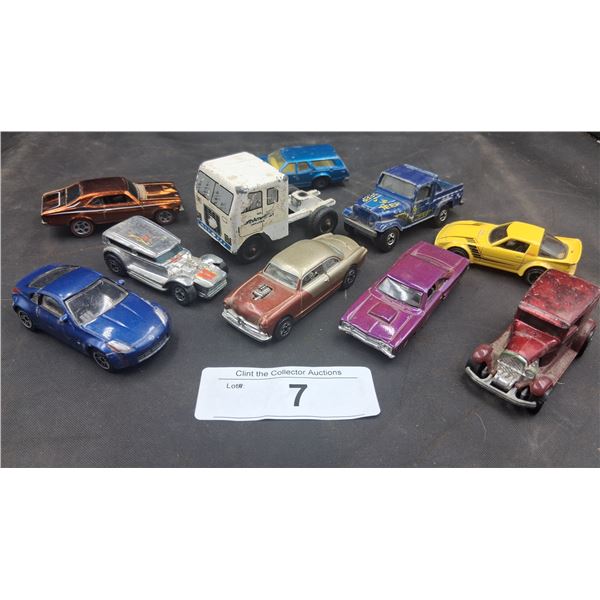 10 die cast cars