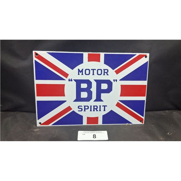 Vintage porcelain BP sign by Grainger 10.5"x7"