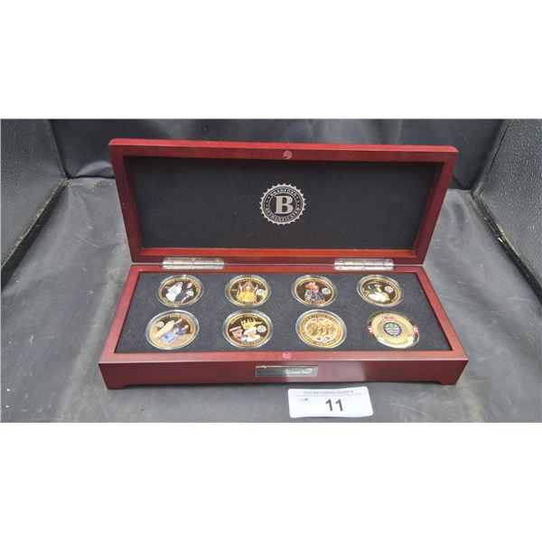 Bradford Queen Elizabeth II Crowning moment coins with box