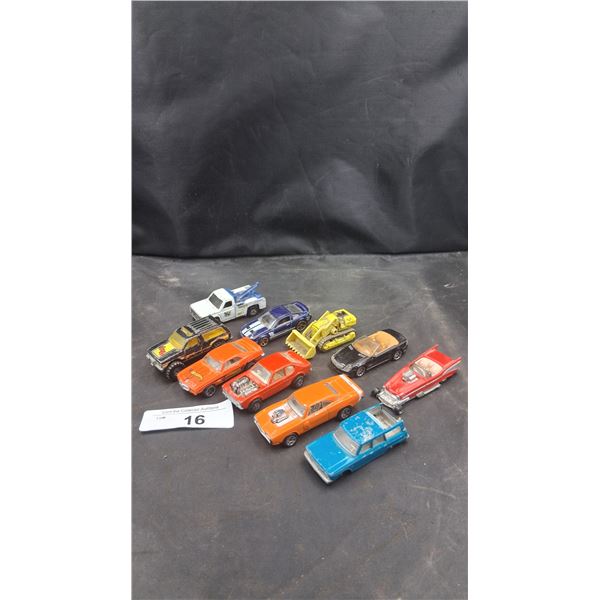 10 vintage die cast cars