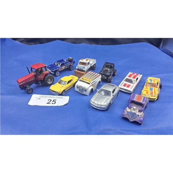 10 vintage die cast cars