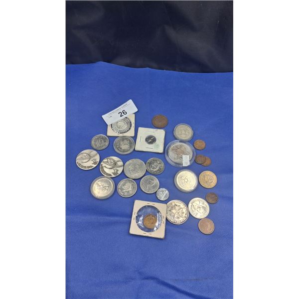 Approx 20 vintage collector coins