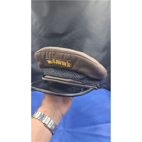 Vintage McGavins bread truck driver hat