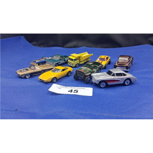 10 vintage die cast cars