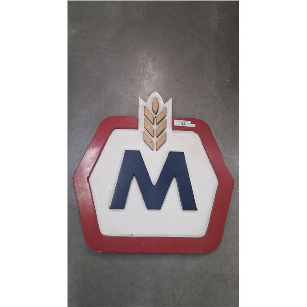 Heavy alluminum Molson Brewery sign 25.5"x24"