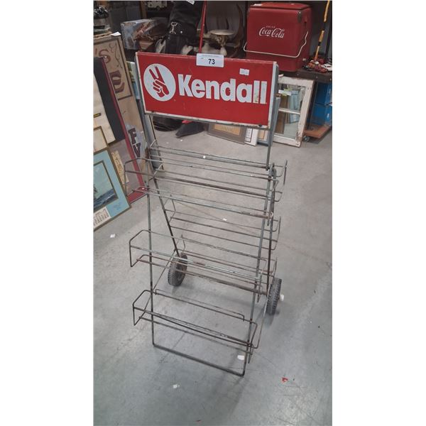 Vintage Kendall Motor Oil rack 41" tall