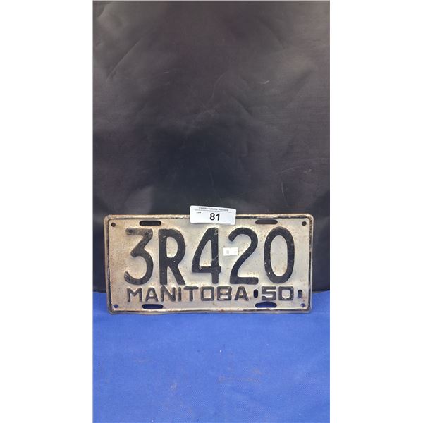 1950 Manitoba license plate