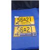 Image 1 : 2 Manitoba license plates