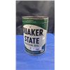 Image 1 : Vintage one gallon Quakerstate tin