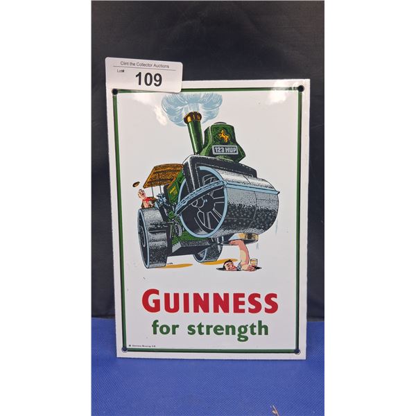 Vintage porcelain Guiness sign by Grainger 10"x7"