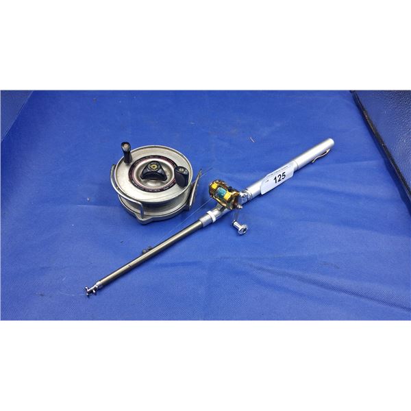 Extendable fishing rod with reel