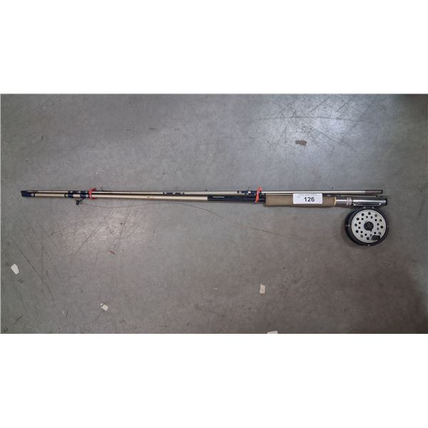Vintage fishing rod with reel