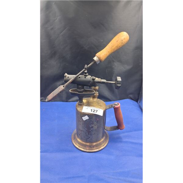 Vintage brass torch 13" tall