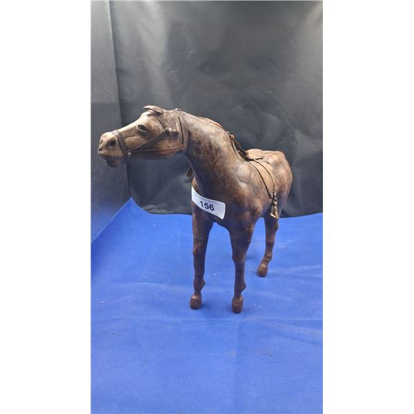 Vintage leather horse 16"