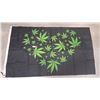 Image 1 : Marajuana flag 62"x36"