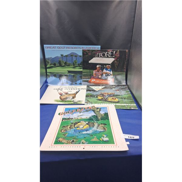 4 vintage calendars, 1989, 91, 88, 92