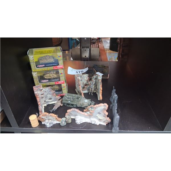 Extremely detailed WWII army diorama