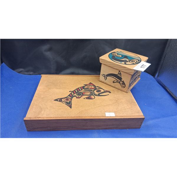 2 Westcoast Native cedar boxes