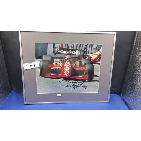 Signed Danny Sullivan Indy car framed 17"x13"