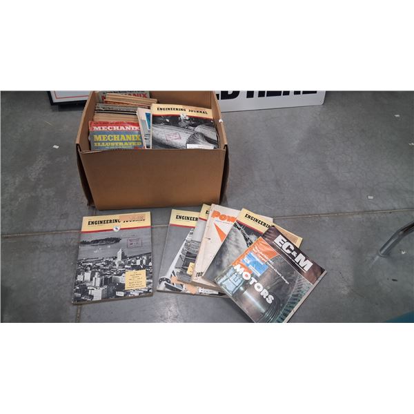 Large collection of 1950s and 1960s Mechanix illustrated books