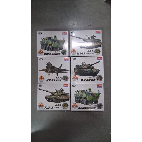 6 tank model kits