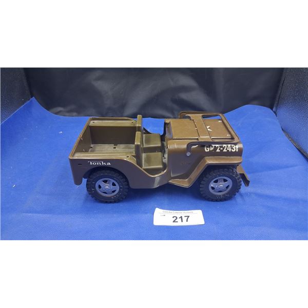 Vintage Tonka Army Jeep 10"