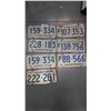 Image 1 : 7 1976 Sask license plates