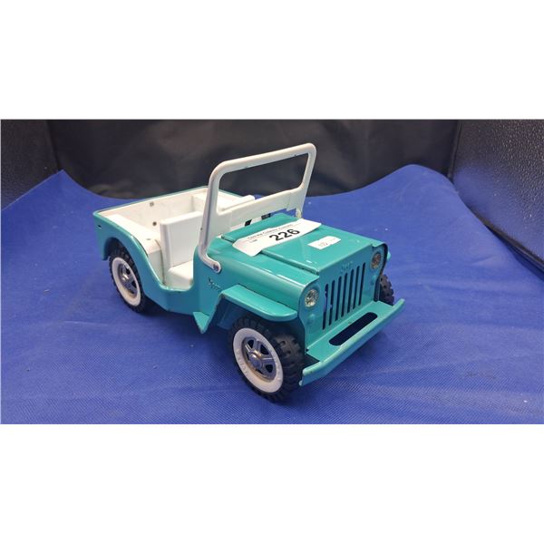 Vintage pressed steel Tonka Jeep 10"