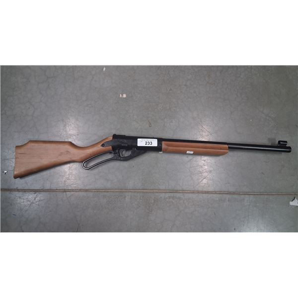 Vintage Daisy lever action BB gun, wood