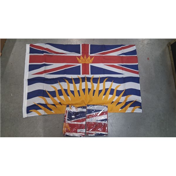 3 brand new BC flags