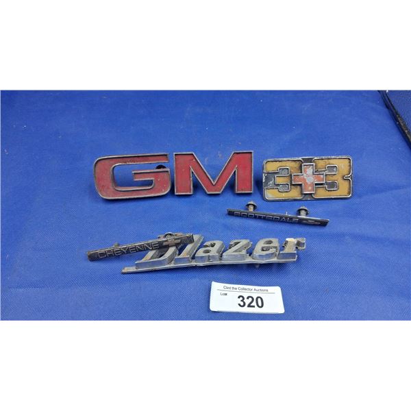 5 vintage truck emblems
