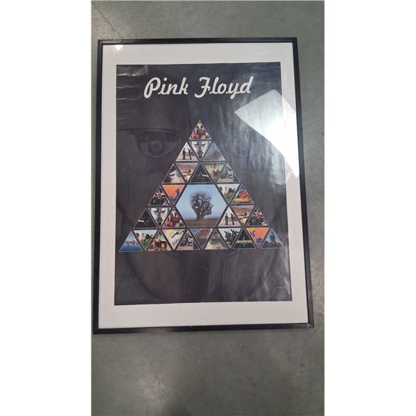 Framed Pink Floyd poster 40"x28.5"