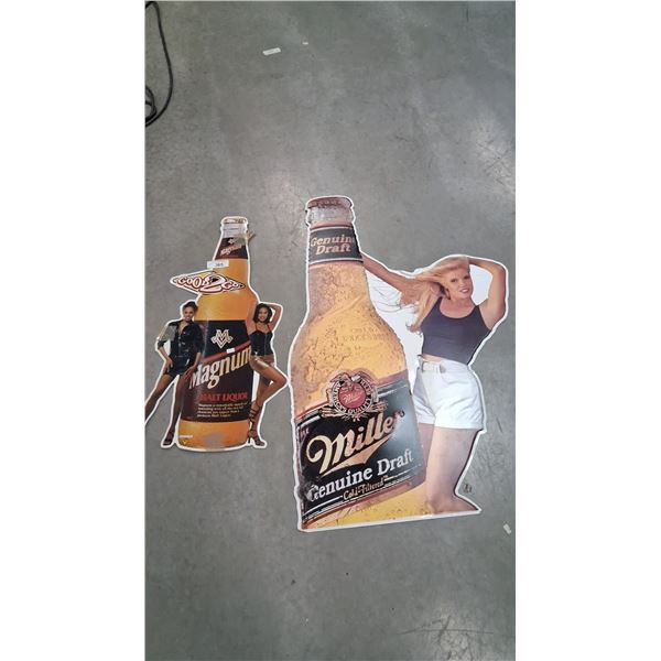 2 tin signs