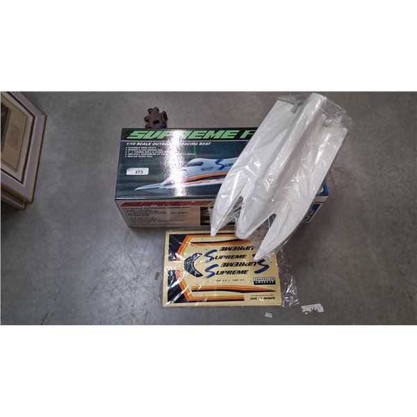 Vintage Supreme F1 1:10 scale racing boat in box