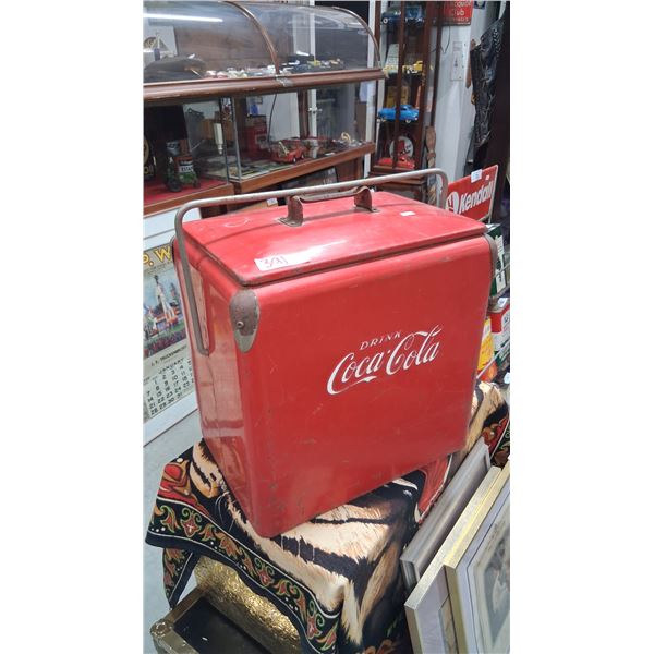Vintage Coca-Cola cooler 16.5"x16"x11" 1950s or older