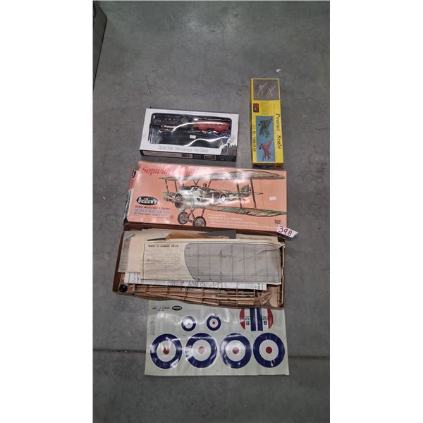 Vintage plane model kit & NIB vintage train kit