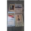 Image 1 : 4 vintage calendars, largest is 31"x21", 1941, 1985, 1939