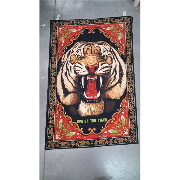 Vintage Eye of the Tiger  tapestry, 50"x30"