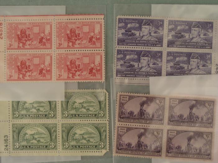 Commemorative Plate Block Stamps Collection 1930s