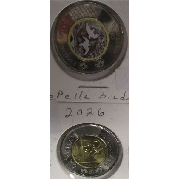 2023 RIOPELLE BIRDS TOONIE & 2026 50TH ANNIVERSARY TO TOWER (YELLOW) TOONIE